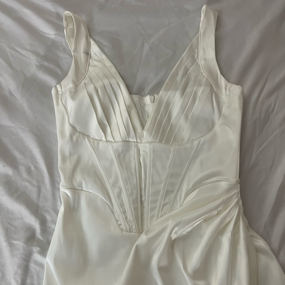 Corset silk dress